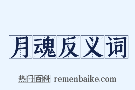 月魂反义词是什么意思的图片